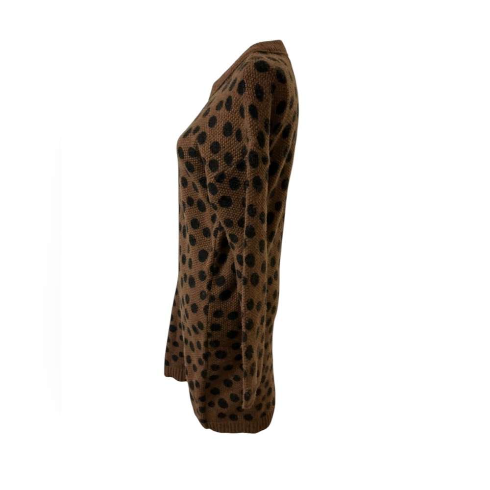 Madewell Leopard Dot Sweater dress in brown and black Size Small - Picture 3 of 7